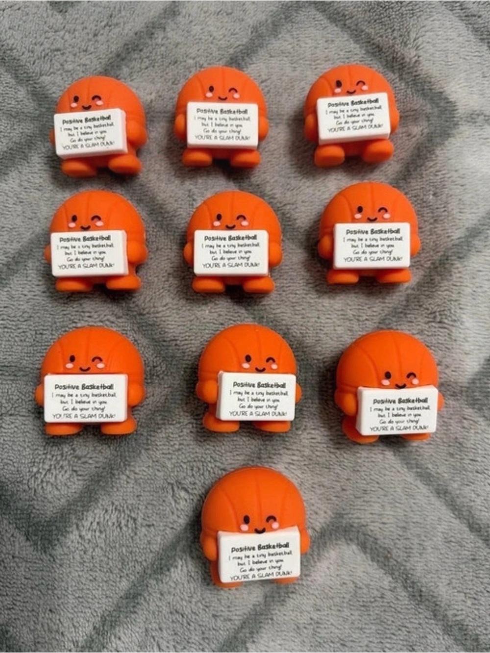 Orange Mini Basketball Character Figure - Cute Collectible